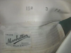 VTG 20S 30S MENS 15.5 MEDIUM MANHATTAN PLAZA WHITE DRESS BIB TUXEDO SHIRT - Picture 1 of 9