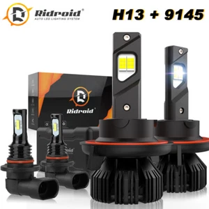 For 2004-2014 Ford F-150 Canbus LED Headlight Hi/Lo Beam + Fog Light Bulbs Combo - Picture 1 of 12