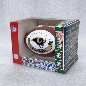 St Louis Rams Football Ornament in Box Touchdown Treasures NFL New! - Picture 1 of 8