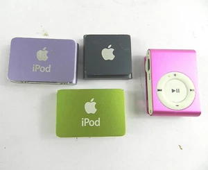 Lot (4) of 3 Apple Ipods Shuffle Mixed Generations +1 Unbranded Ipod Device D342 - Picture 1 of 9