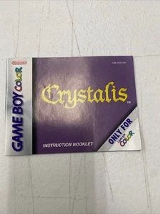 Crystalis Nintendo Game Boy Color Instruction Manual Booklet ONLY - Picture 1 of 2