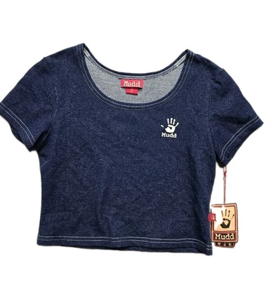 Camisa corta para mujer Mudd Nlue Small Logo Nuevo Foto 1 de 4