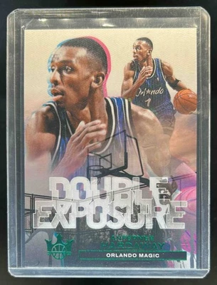 2023-24 Panini Court Kings Anfernee Hardaway Doble Exposición Jade #2/25 Magic Foto 1 de 2