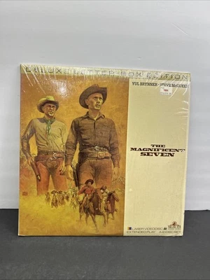 THE MAGNFICENT SEVEN (1960) 1985 Laser Disc X2 Yul Brenner /Steve McQueen - Image 1 of 4