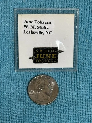 Etiqueta de tabaco de junio de WM Stultz Tobacco Co. Leaksville NC Foto 1 de 4