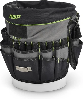 AWP Bucket Tool Organizer 51-Pocket for 5-Gallon Buckets, Black  - Image 1 of 4