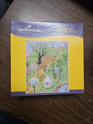 Hallmark A Day in the Park 1000pc Jigsaw Puzzle 20"x24" 2004 Hasbro New Sealed - Image 1 of 4