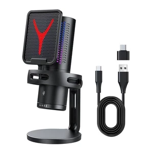 Microphone de  Microphone à Condensateur Professionnel RGB USB Microphon2937 - Afbeelding 1 van 8