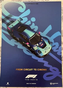 PÓSTER DE CARRERAS PORSCHE 911 GT3 R BRAD PITT F 1 SALA DE EXPOSICIÓN DE PELÍCULAS CHIP HARD 2025 - Imagen 1 de 1