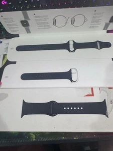 Open Box Authentic OEM Apple Watch Sport Band Black 44MM - Zdjęcie 1 z 2