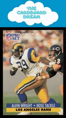 Alvin Wright 1991 Pro Set #206 Los Angeles Rams - Image 1 of 2