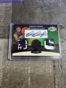 2007 Topps Triple Threads Quincy Douby Triple Patch Auto /50 Kings LOGO RPA - Picture 1 of 3