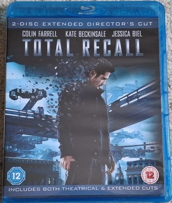 TOTAL RECALL BLU-RAY 2 DISC EXTENDED DIRECTORS CUT COLIN FARRELL KATE BECKINSALE - Image 1 of 2