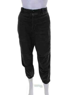 Pantalones cónicos Citizens of Humanity para mujer de algodón con 4 bolsillos de tiro alto azul marino talla 27 Foto 1 de 4