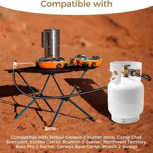 Connettore Adattatore Tubo Propano 6FT per Griglia Viaggiatore/G0-ovunque,Buddy Heater - Foto 1 di 10