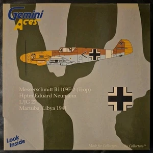 Zwillinge Asse Messerschmitt Bf 109F-2 Hptm Eduard Neumann Martuba Libya GALFT3003 - Bild 1 von 5