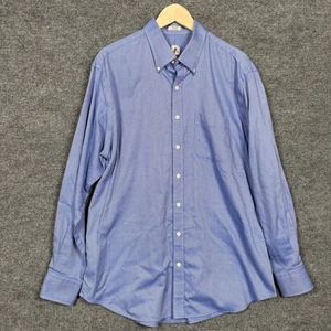 Peter Millar Gr. XL Hemd blau Baumwolle Button Down Nanoluxe Easycare Langarm - Bild 1 von 10
