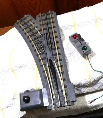 O Scale MTH Rail King Real Trax Operating 0-54 Left Hand Switch 40-1056 Tested - Image 1 of 4