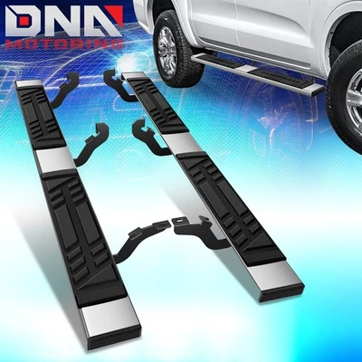 Para Ford Ranger 2019-2025 doble cabina estriberas barra Nerf escalón lateral plano de 6,5" Foto 1 de 4