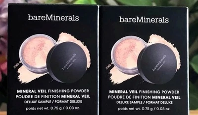 Lot of 2 bareMinerals Mineral Veil Finishing Powder ORIGINAL Sample Size 0.75 g - Image 1 of 3