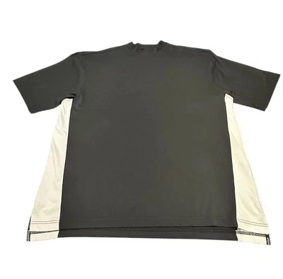 Camisa de golf FootJoy para hombre talla grande negra/blanca calzada de golf respirador atlético Foto 1 de 4