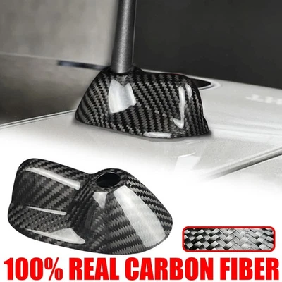 Cubierta de antena de techo de 1 pieza para Mini Cooper R56 R56LCI 2007-2013 fibra de carbono real Foto 1 de 4