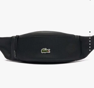 Lacoste Unisex LCST Zippered Belt Bag - Noir/Black - New - Picture 1 of 5