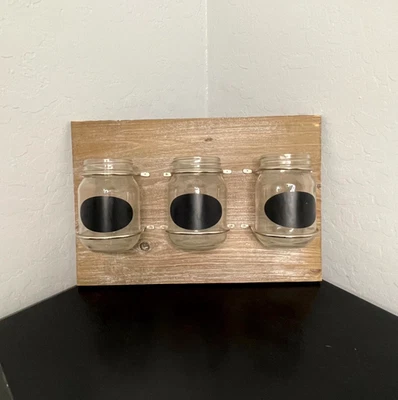 Tarro de albañil Shabby Chic decoración de pared de granja Foto 1 de 4