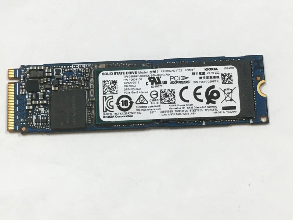 UNIDAD DE ESTADO SÓLIDO TOSHIBA/KIOXIA XG6 KXG60ZNV1T02 1 TB NVMe SSD Foto 1 de 1