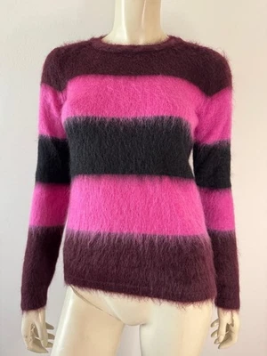 🔥 MAX MARA Maglia Lana E Mohair Blend Wool & Mohair Sweater S Size Ulivo - Imagen 1 de 4