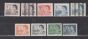 1967-1973 #466/#550 #466xx #468xx 3¢ - 8¢ NINE(9) CENTENNIAL ISSUE COILS  SET - Picture 1 of 2