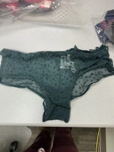 VS/Pink freches halbtransparentes Höschen Größe Medium in grün - Bild 1 von 2