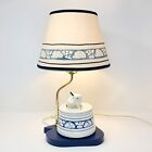 Vintage Dedham Pottery The Potting Shed Bunny Rabbit Table Lamp
