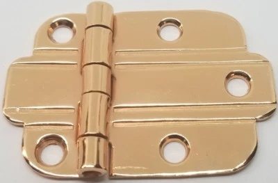 POLISHED COPPER Flush Mount Art Deco Cabinet Hinge line steam punk Modern antiqu - Image 1 of 4