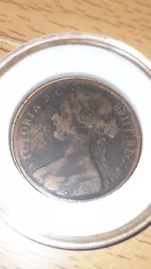 More details for 1862 victoria one penny coin | fine collectable grade | a1751