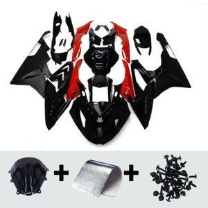 ABS Black Red Injection Fairings Kit for BMW 2015 2016 S1000RR 15 16 Bodywork - Picture 1 of 13