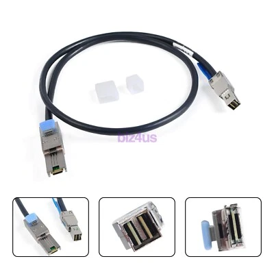 Mini SAS SFF-8088 to Mini SAS High Density HD SFF-8644 Data Cable 1M - Image 1 of 4