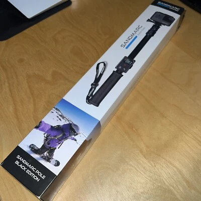 SANDMARC Pole Black 17-40” Waterproof Extension Pole Selfie Stick GoPro Mount - Image 1 of 4