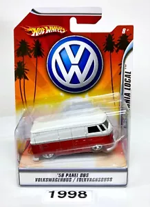 Hot Wheels 1/50 scale '58 Volkswagen Panel Bus California Local Red Real Riders - Imagen 1 de 8