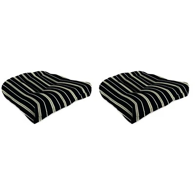 Новый стеганый открытый патио плетеный стул сиденья подушки 18», 2-Pack, выцветания устойчивый - Изображение 1 из 2