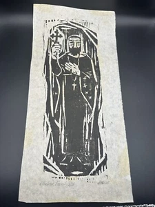 Impresión artística vintage en madera sacerdote de Alaska #2/12 FIRMADA a mano - Imagen 1 de 5