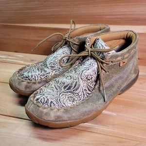 Bomber Twisted X donna 9M lavorato chukka guida pelle MOC marrone WDM0080 - Foto 1 di 10