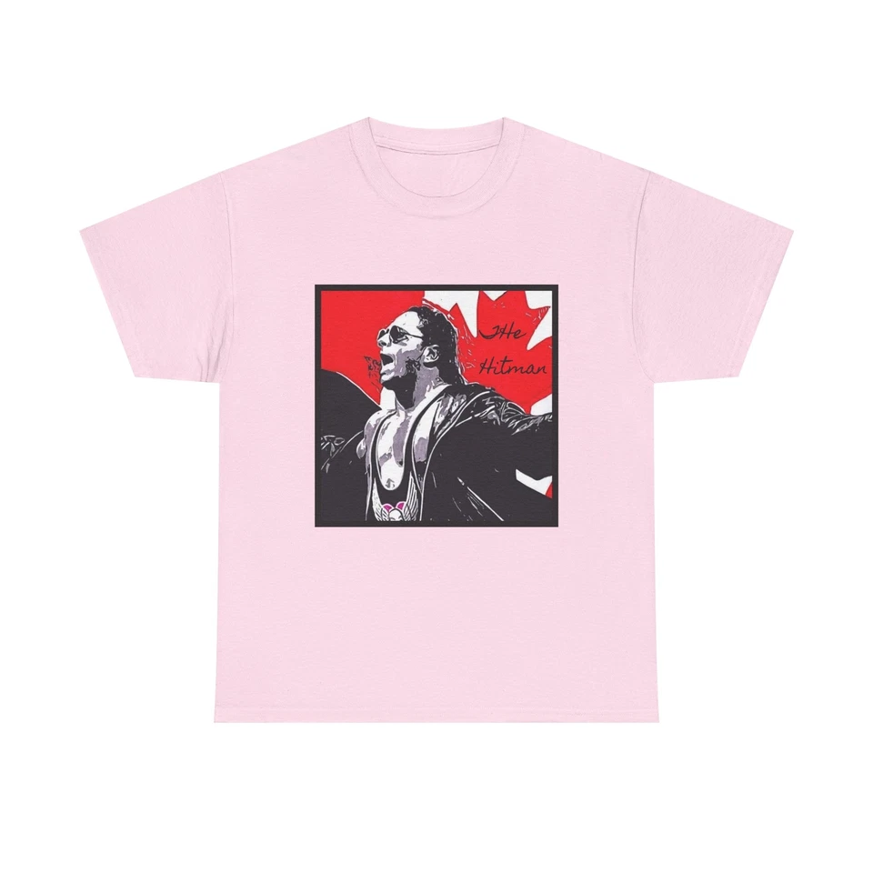 Camiseta Vintage Bret the Hitman Hart, Camisa Retro Attitude Era, Camiseta de Luta Profissional - Imagem 1 de 1