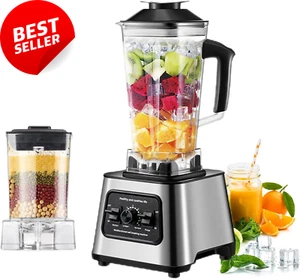 2-In-1 Multi Blender – 6000W Smoothie Maker with 9 Speeds & 2.5L Container - Picture 1 of 12