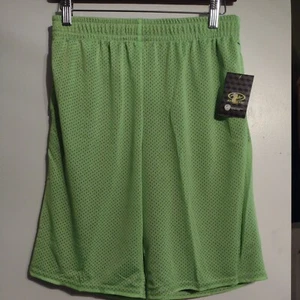 New Athletic Works Boy's Mesh Shorts W/Pockets - Size XL - Neon Green - Picture 1 of 4