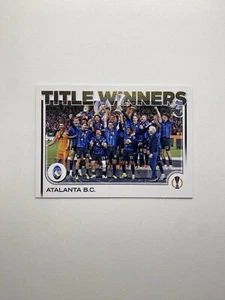 2024-25 Topps UEFA Club Competitions Title Winners- Atalanta B.C. - Picture 1 of 2