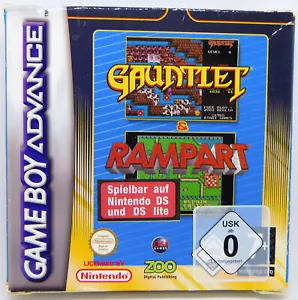 2 in 1: Gauntlet / Rampart - by Zoo - Nintendo Game Boy Advanced GBA - Bild 1 von 4