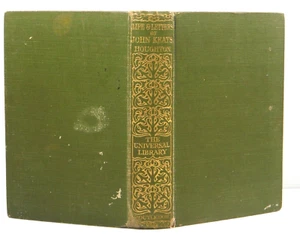 Vida y cartas de John Keats libro antiguo tapa dura de Lord Houghton 1900 antiguo - Imagen 1 de 15