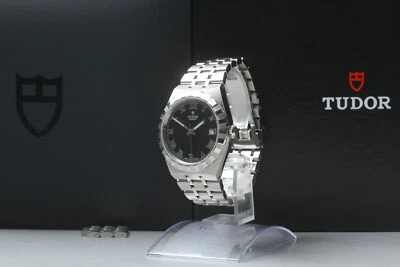 [NEAR MINT w/BOX] TUDOR GENEVE ROYAL 28500 Black AT Men's Watch From JAPAN Y197 - image 1 of 4