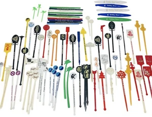 De colección Swizzle Sticks Hotel Bebida Aperitivo Selecciones Traviesas Hawaii Bar Lote 110+���� - Imagen 1 de 11
